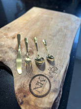 Load image into Gallery viewer, Naz’s Gold Cutlery 24 piece set
