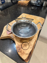 Load image into Gallery viewer, Naz's Kitchen HONEYCOMB Stainless Steel Wok Kadai with Glass Lid (Copy)

