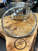 Load image into Gallery viewer, Naz&#39;s Kitchen Triply Stainless Steel Deep Pot with Glass Lid
