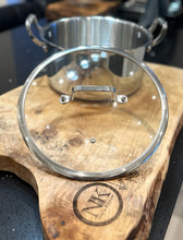 Load image into Gallery viewer, Naz&#39;s Kitchen Triply Stainless Steel Deep Pot with Glass Lid
