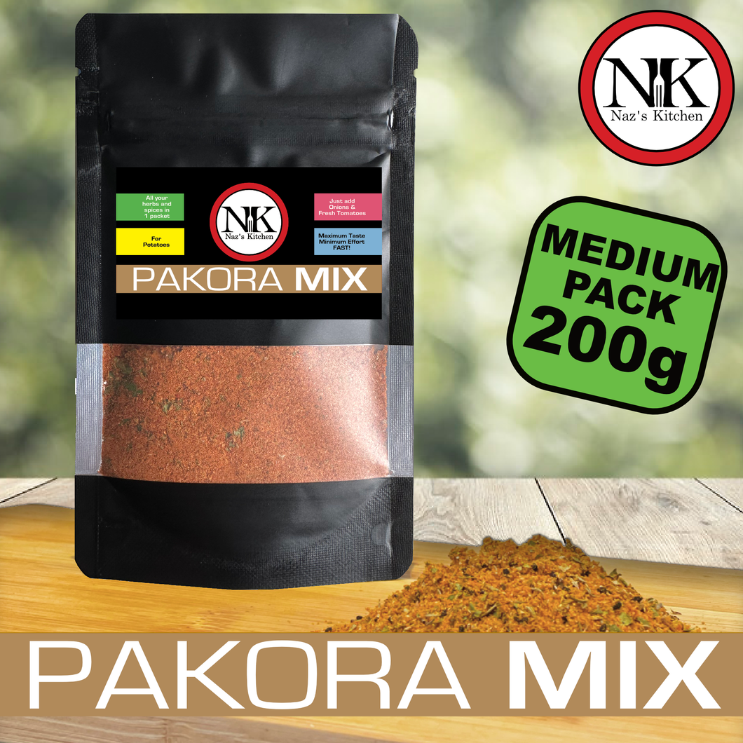 Naz’s Kitchen Pakora Mix - Perfect Spice Blend for Onion Bajis